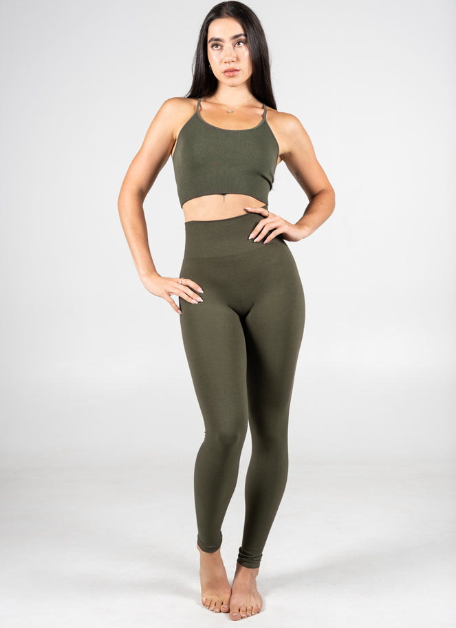 Rib High Waisted Legging