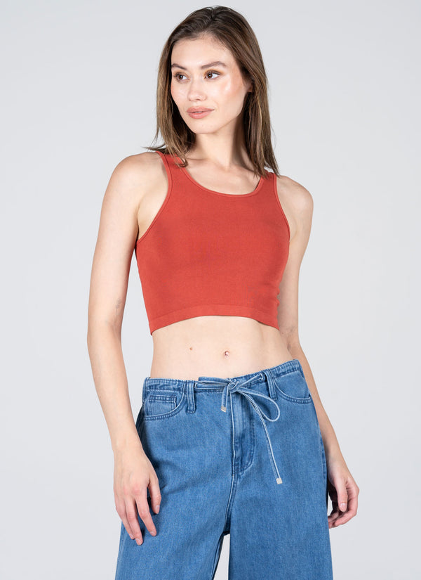 Bamboo Crop Tank Top