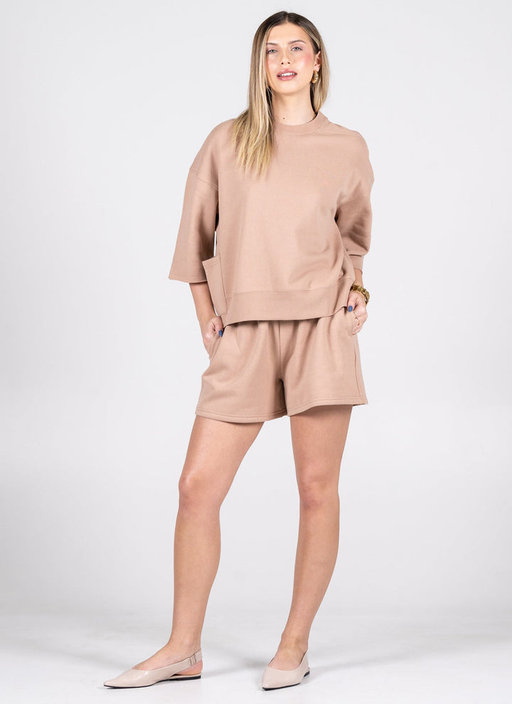 Recycled Poly/ Cotton Fleece Mid Shorts – Buy C'est Moi - Canada