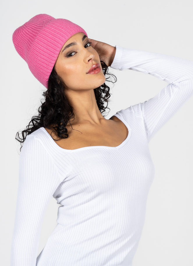 Ribbed Beanie Hat