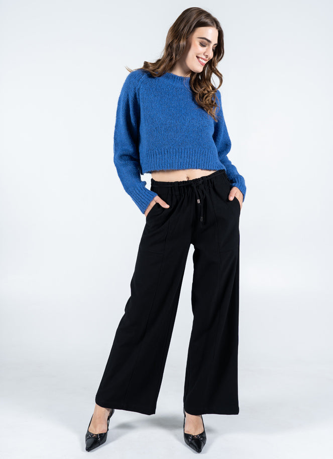 Wide Leg Tie Front Pant