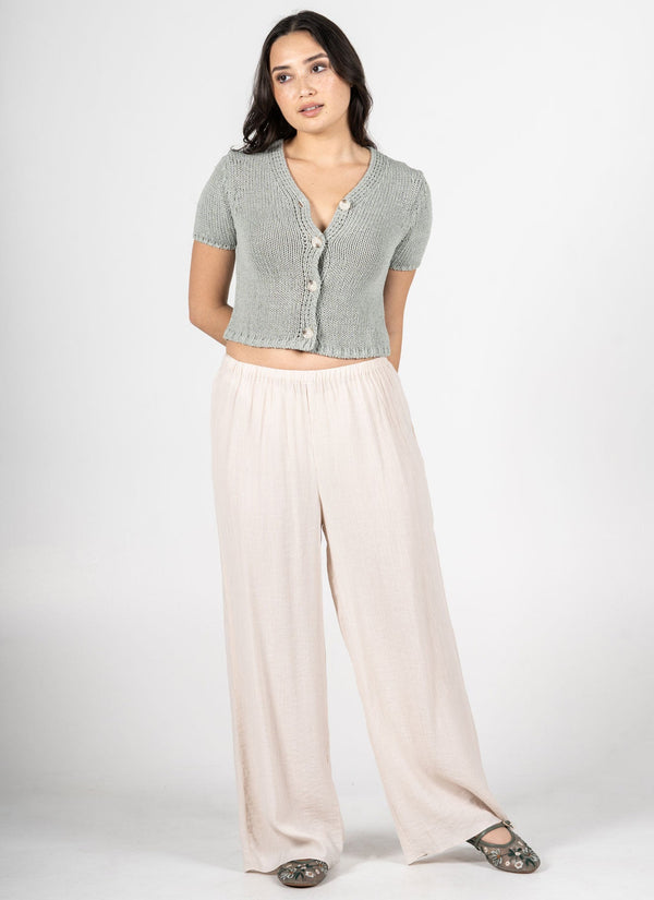 Crinkle Wide Leg Pants