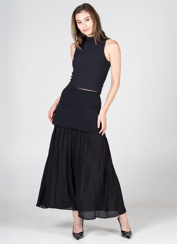 Crinkle Fold Skirt