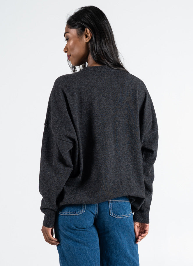 Relaxed Fit Light Weight Crew Neck Sweater