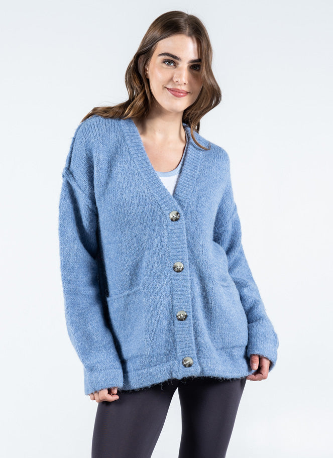 Oversized Button Cardigan