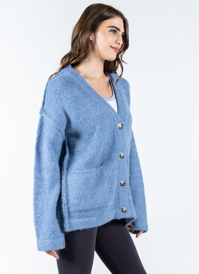 Oversized Button Cardigan