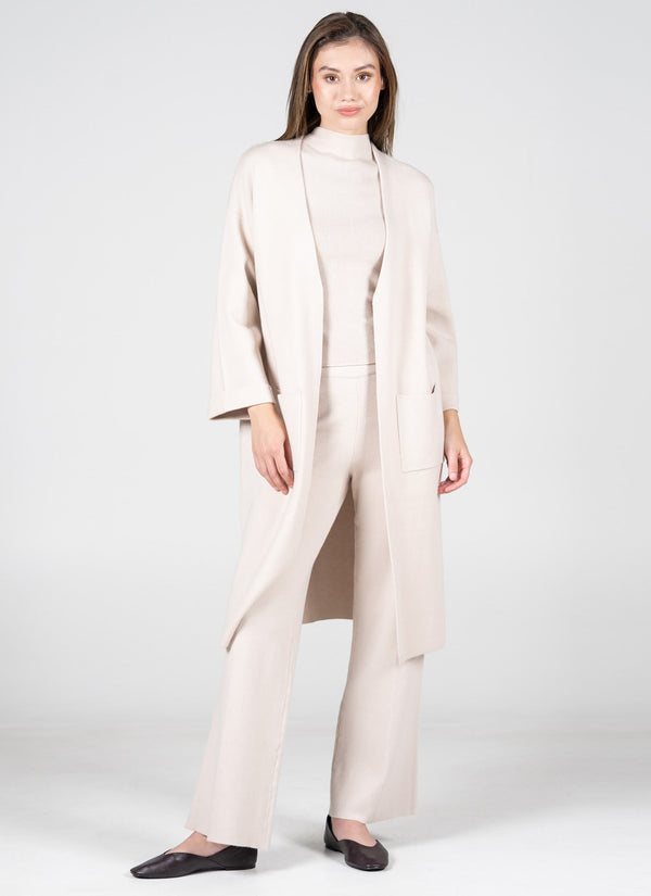 Viscose Blend Knit Long Cardigan