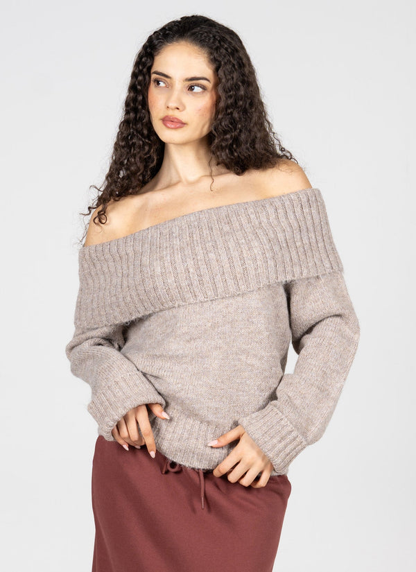 Off Shoulder Sweater