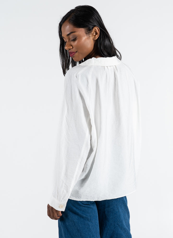 Rayon Blend Relaxed Fit Blouse