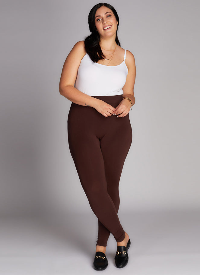 Shop Plus Size Bamboo Breezy 7/8 Legging in Red