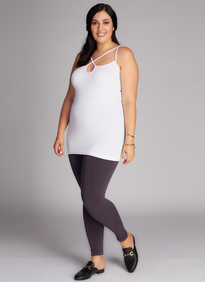 Shop Plus Size Bamboo Breezy 7/8 Legging in Brown