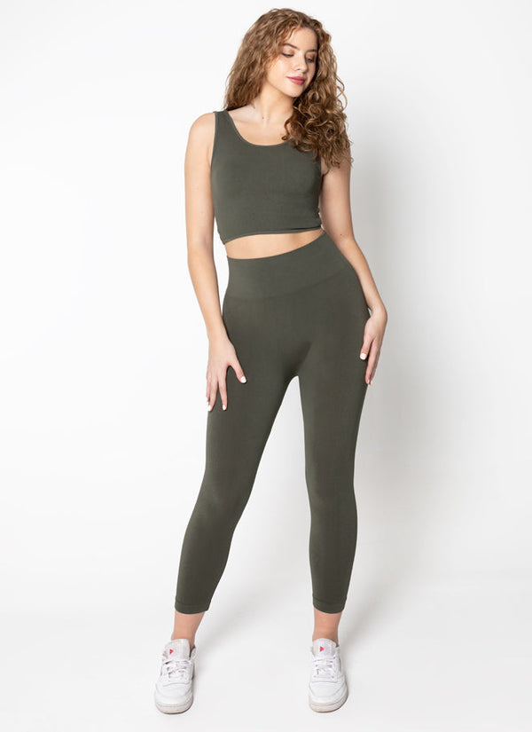 Bamboo 3/4 High Waisted Legging