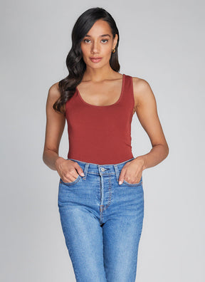 Pearl Bamboo Double Scoop Tank main image 1