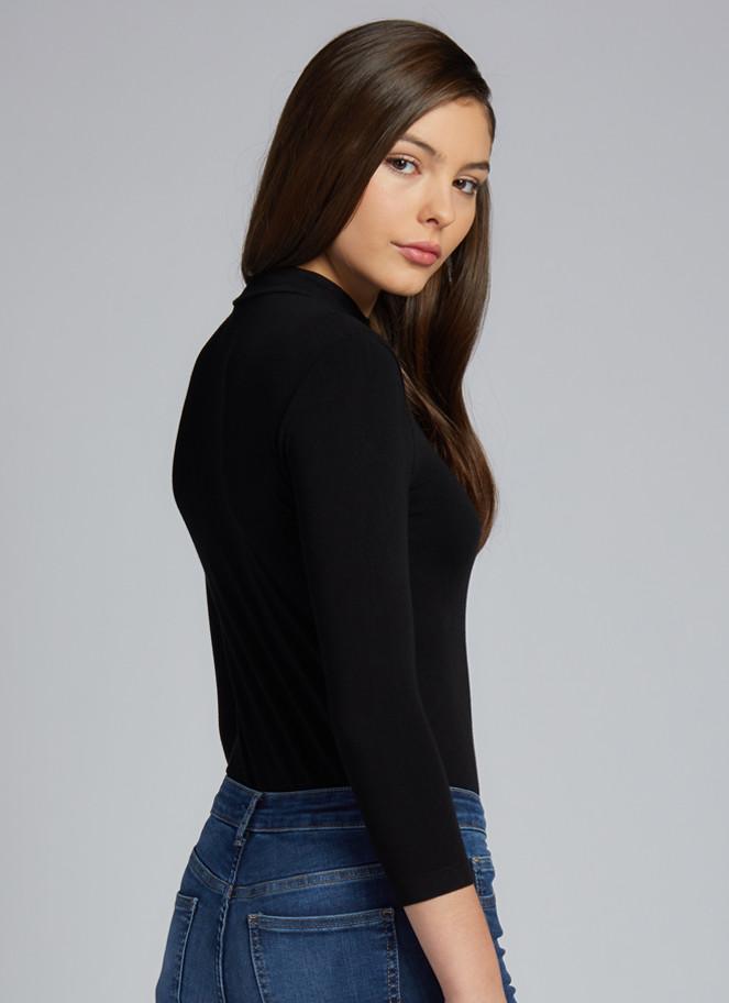 Bamboo 3/4 Sleeve Mock Neck Top – Buy C'est Moi - Canada