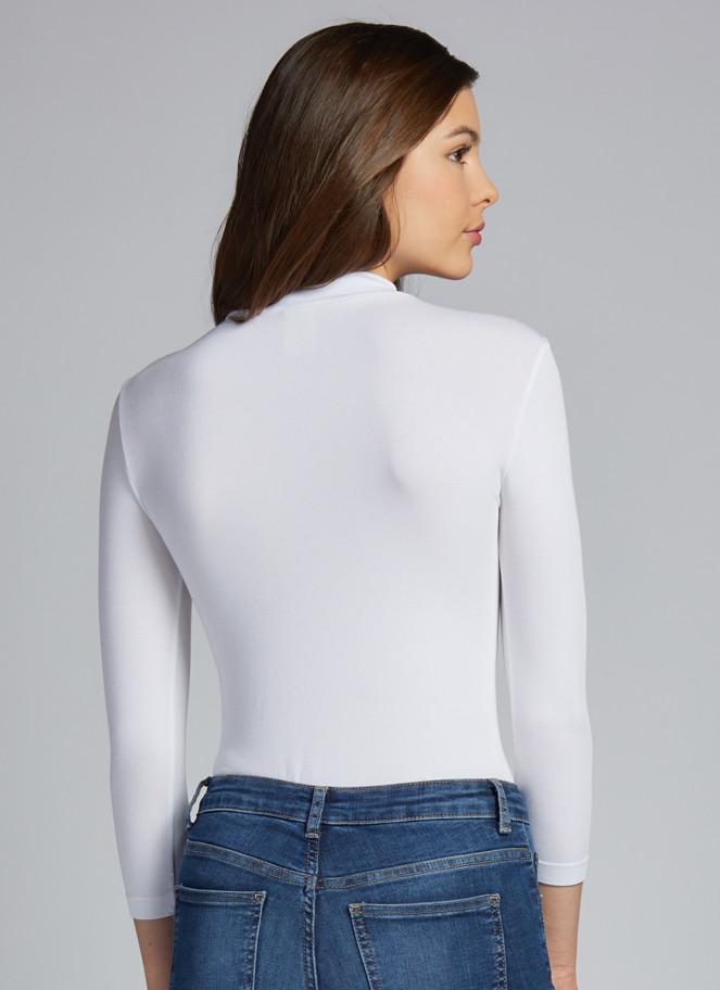 Bamboo 3/4 Sleeve Mock Neck Top – Buy C'est Moi - Canada