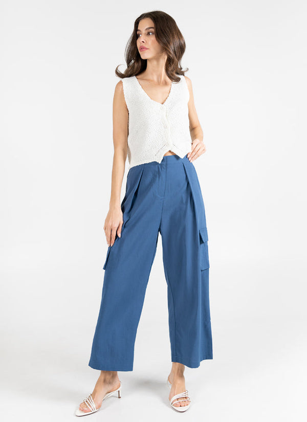 Pleat Side Cargo Pant