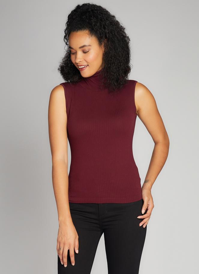 Seamless Rib S/Less TN Top