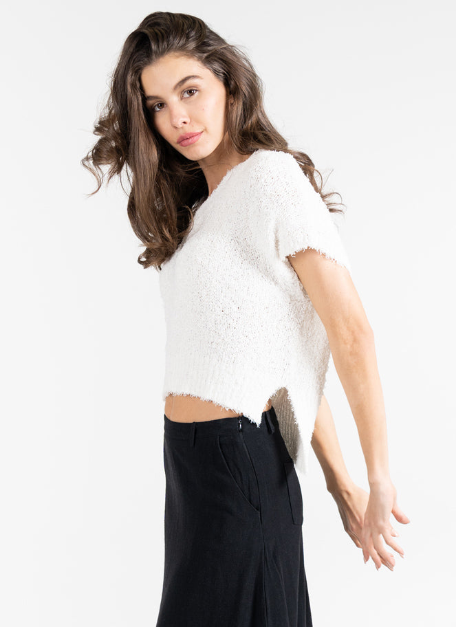 Crop V Neck Sweater