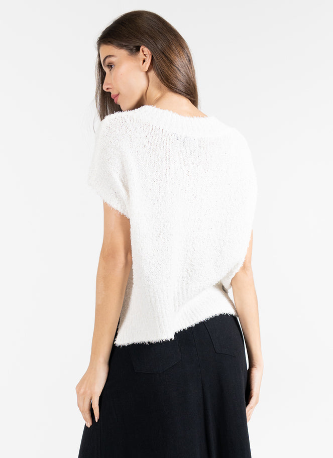 Crop V Neck Sweater