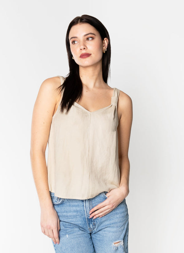 Linen S/Less Top