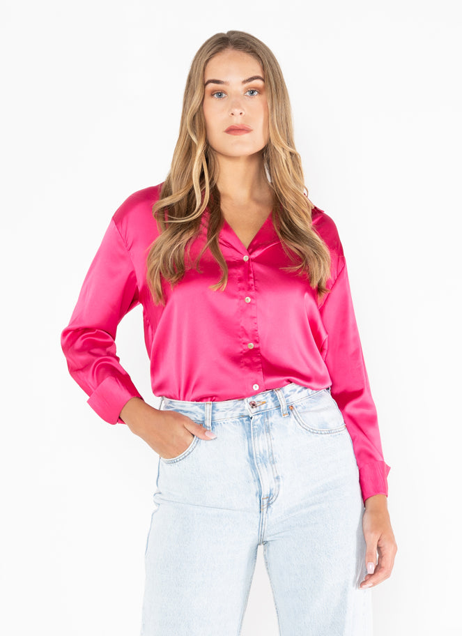 Flowy Satin Blouse